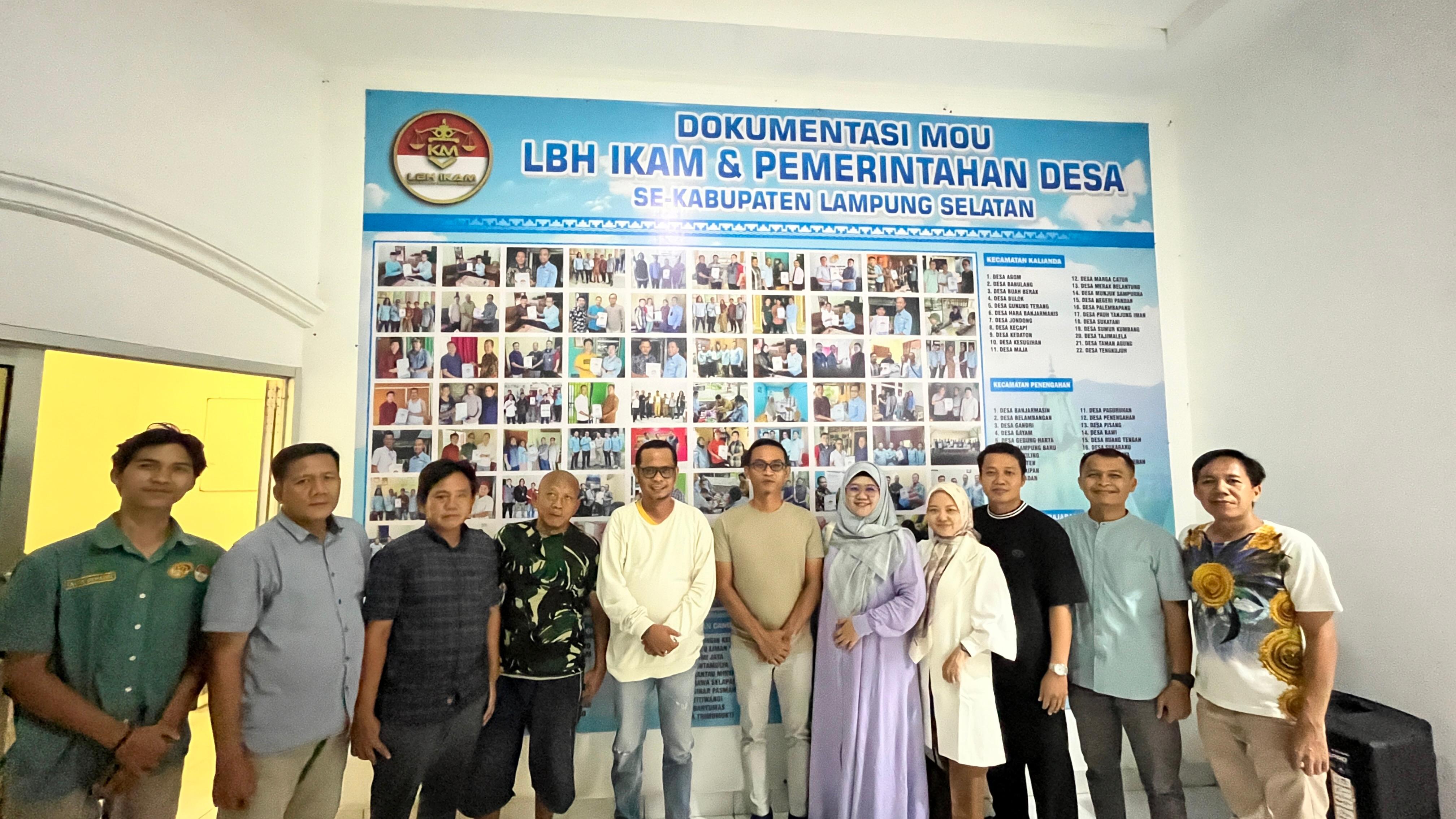 Demi Ini, INSIP Pemalang Kunjungi LBH IKAM Lampung Selatan