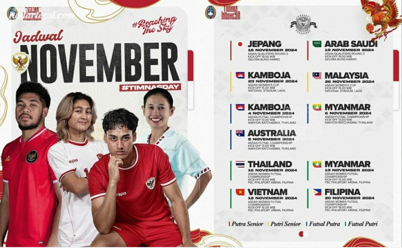 Ini Bocoran Jadwal Timnas Indonesia di Bulan November 2024