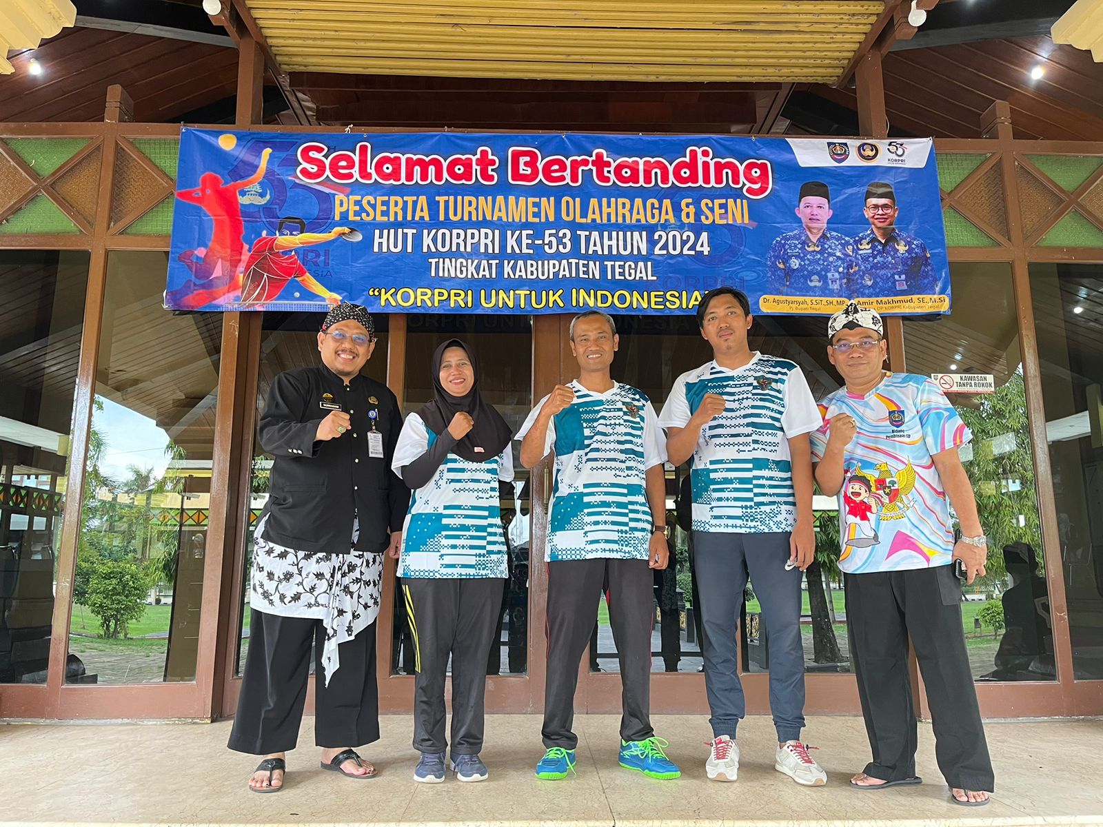 Unggul di Final, Dinas Dikbud Kabupaten Tegal Juara I Tenis Meja HUT Korpri ke-53  