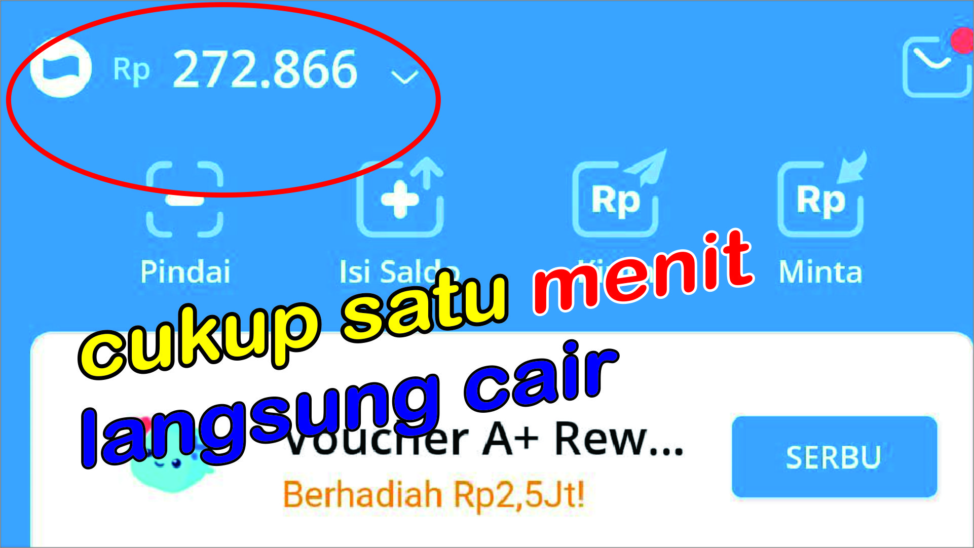 Cara Mendapatkan Saldo Dana Gratis Tanpa Ribet 2023 Langsung Cair Hanya 1 Menit.