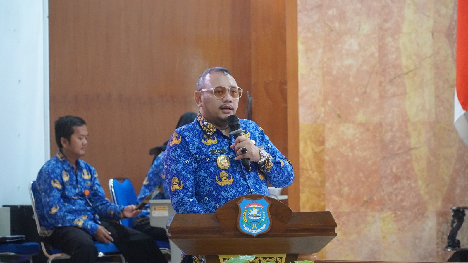 Wali Kota Tegal Dedy Yon Buka Sosialisasi SPIP