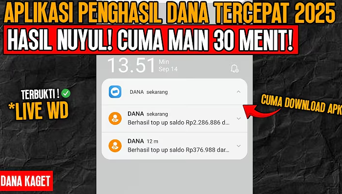 Tips & 8 Pilihan Aplikasi Penghasil Saldo DANA Gratis yang Cepat Cair