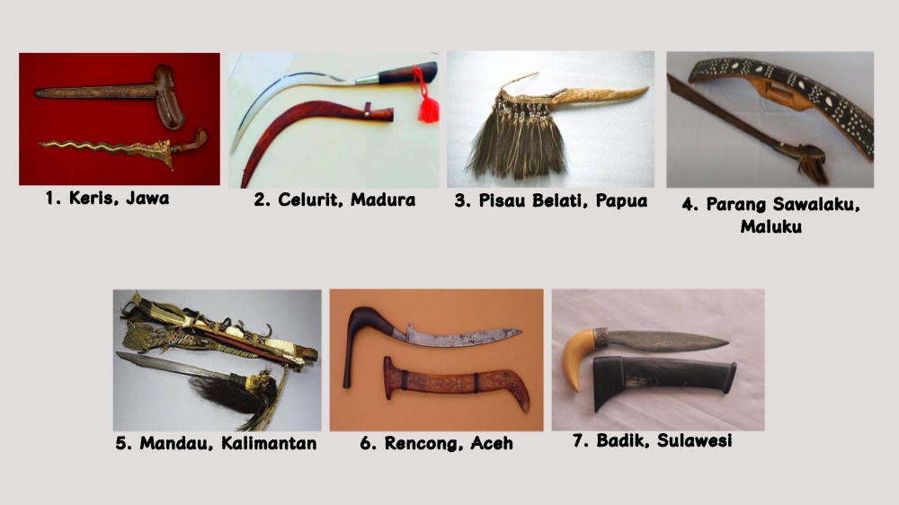 7 Senjata Tradisional Paling Ditakuti di Indonesia, Salah Satunya Sering Lihat