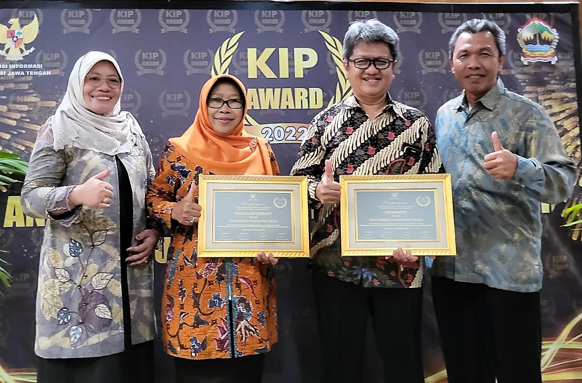 Selamat! Pemkab Tegal Raih Penghargaan KIP Award 2022, Predikat Menuju Informatif