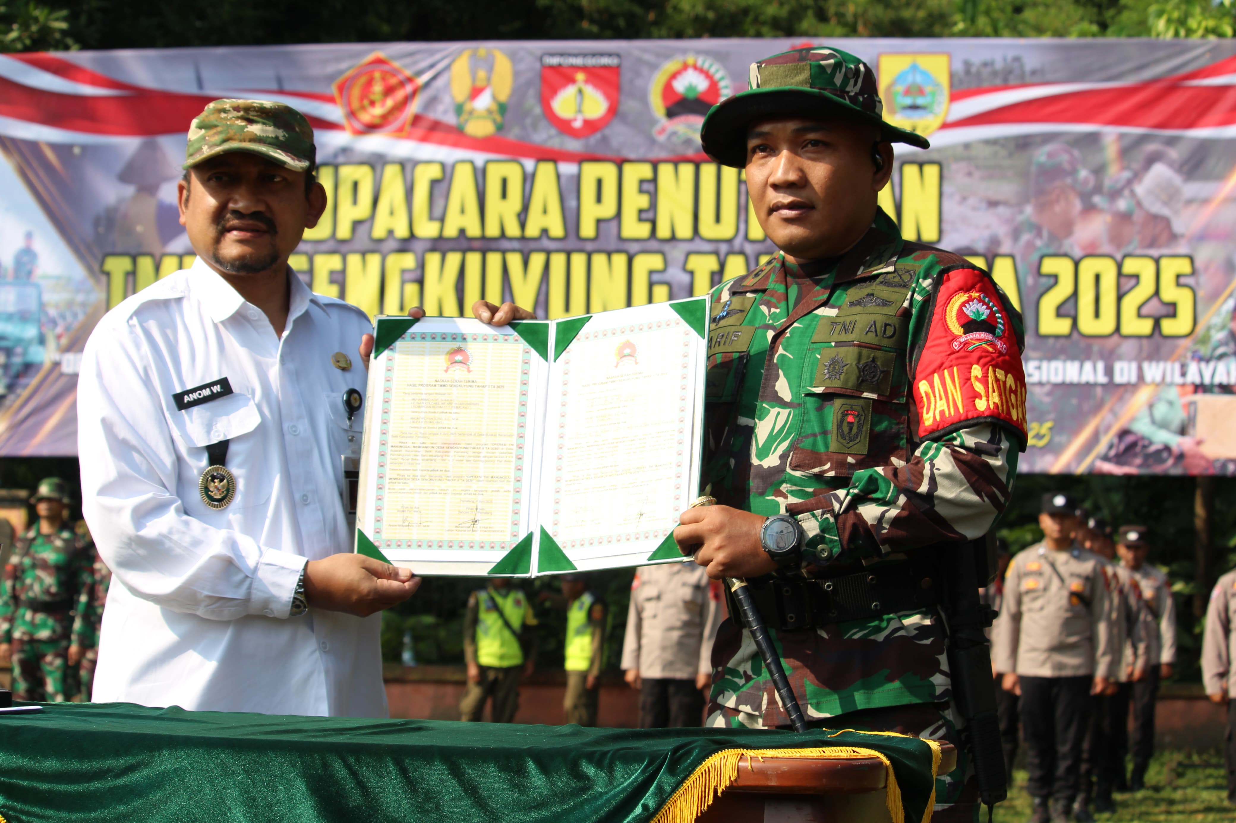 TMMD di Desa Bulakan Pemalang Ditutup, Pangdam Perintahkan Dansatgas Evaluasi Hasil Kegiatan