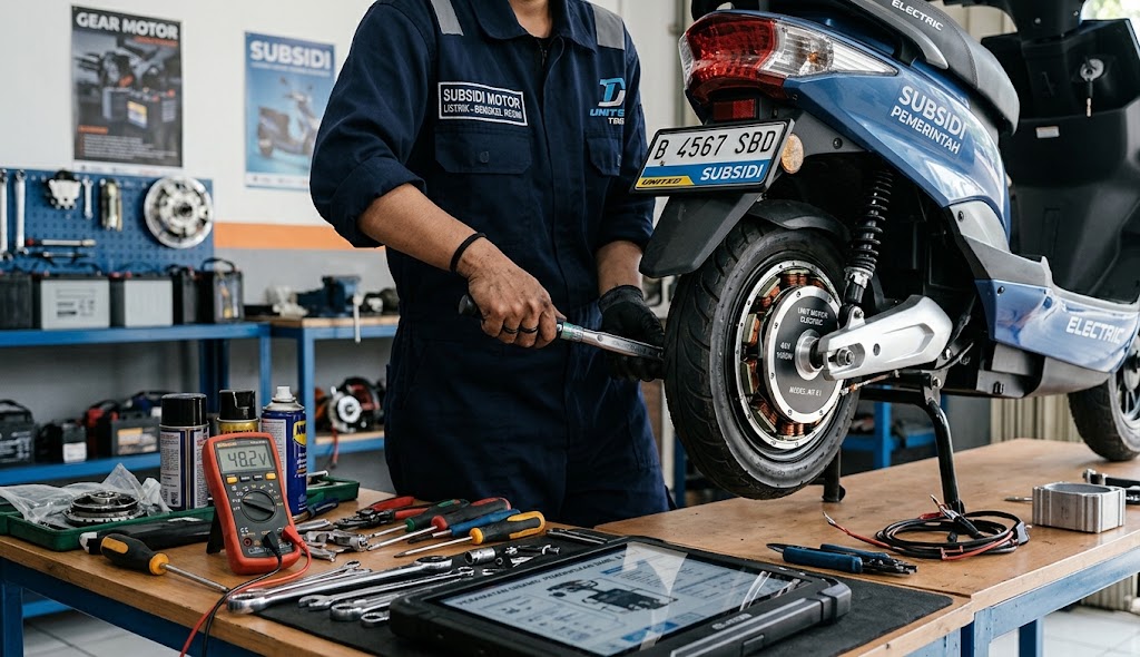 Motor Listrik Subsidi Mau Awet 3 Tahun? Ini Jadwal Servis dan Komponen yang Wajib Dicek