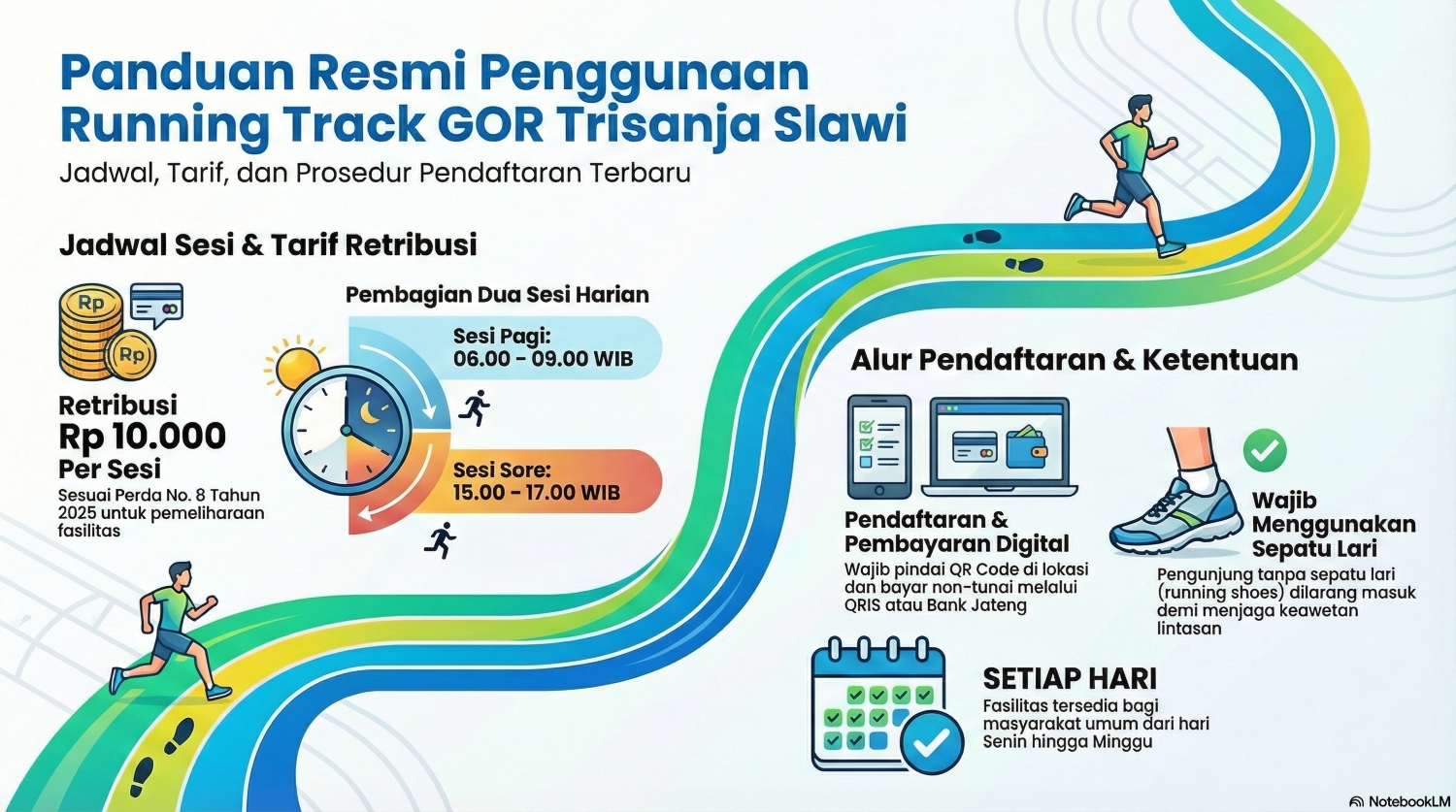 Running Track GOR Trisanja Slawi Resmi Dibuka untuk Umum, Cek Jadwal dan Harga Tiketnya!