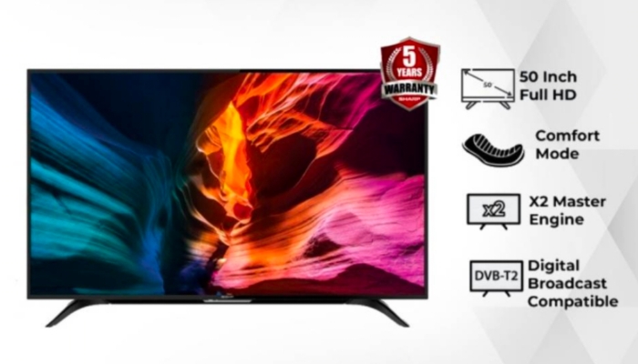 Kelebihan dan Spesifikasi Smart TV SHARP Layar 50 Inch 2T-C50DF1i Harga Rp5 Jutaan Resolusi Full HD