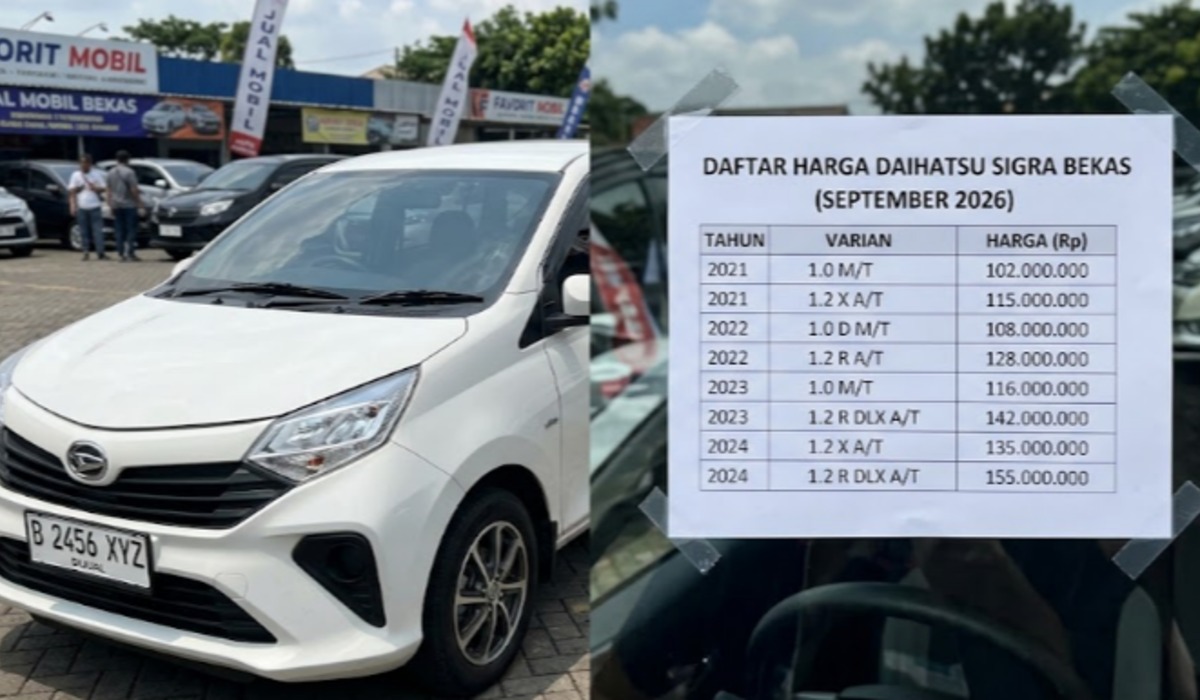 Update Harga Daihatsu Sigra Bekas September 2026 Tipe D, M, X, & R