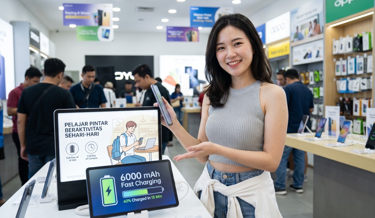 HP Baterai 6000 mAh Fast Charging Paling Awet untuk Pelajar Aktif