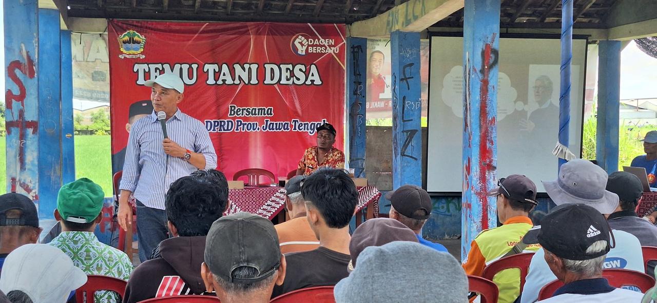 Tren Harga Pangan Terus Meningkat, Ketua DPRD Jateng Sumanto: Jangan Malu Jadi Petani 