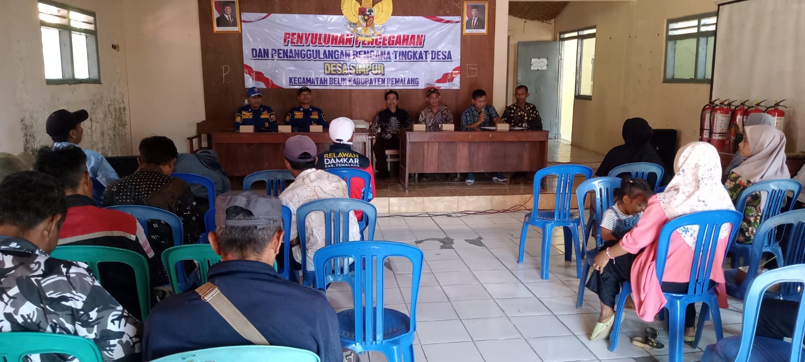 Warga Desa di Pemalang Dilatih Cara Penanggulangan Bencana Kebakaran 