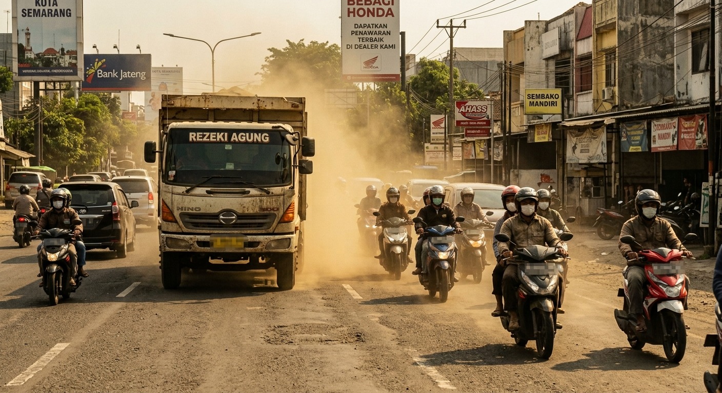 Jurus Safety Riding Astra Motor Jateng Menghadapi Jalanan Berdebu