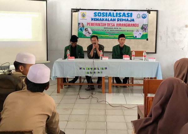 Pemdes Jurangmangu Pemalang Gandeng Mahasiswa KKN Gencarkan Sosialisasi Kenakalan Remaja