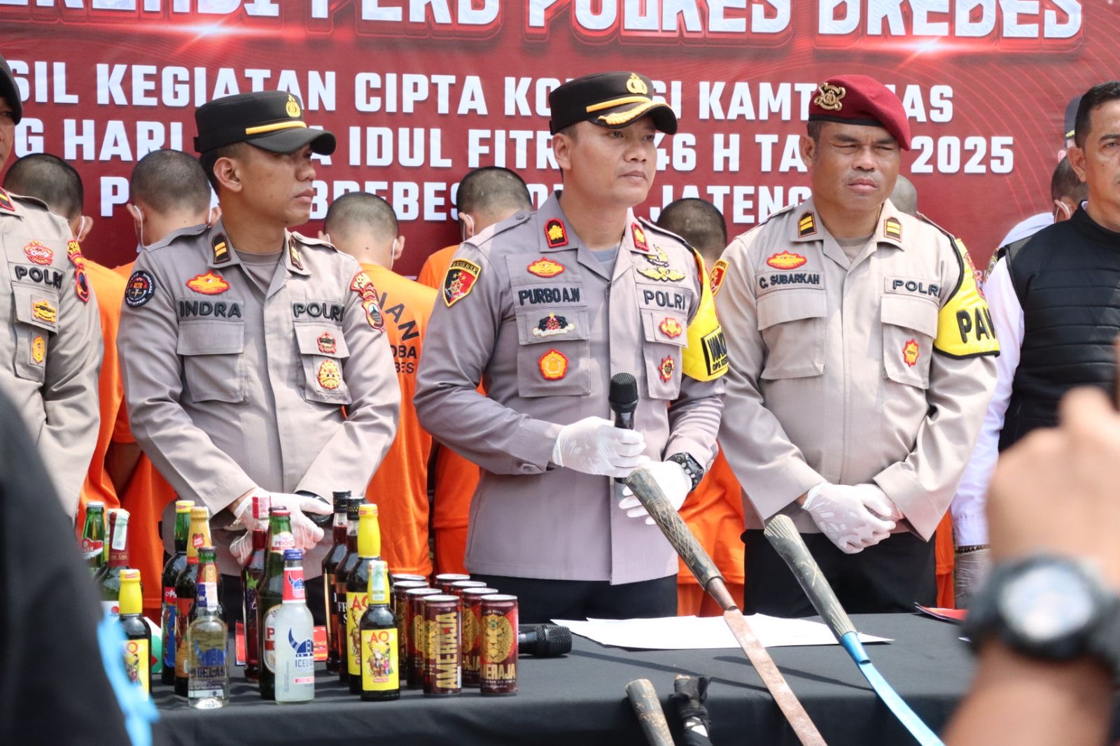 Kurun Waktu Satu Bulan, 63 Kasus Kejahatan Berhasil Diungkap Polres Brebes