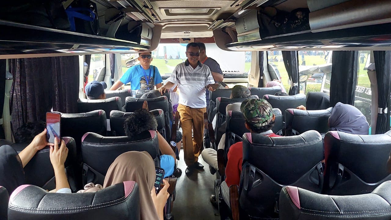 Lima Armada Bus Angkut Warga Brebes di Mudik Gratis 