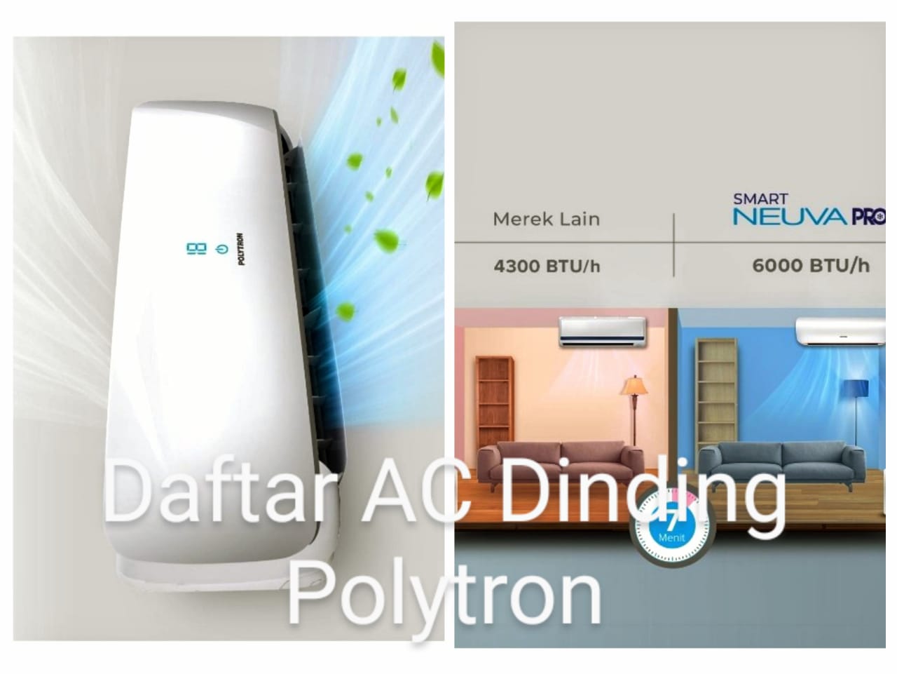 Daftar AC Dinding Polytron, Informasi Spesifikasi dan Harga untuk Anda