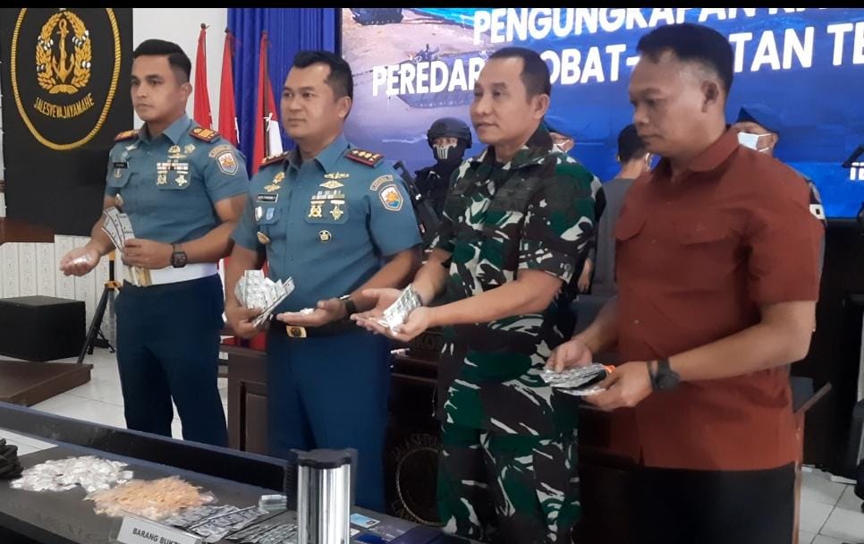 Operasi di Dua Titik, Lanal Tegal Amankan 4.330 Butir Pil Penenang