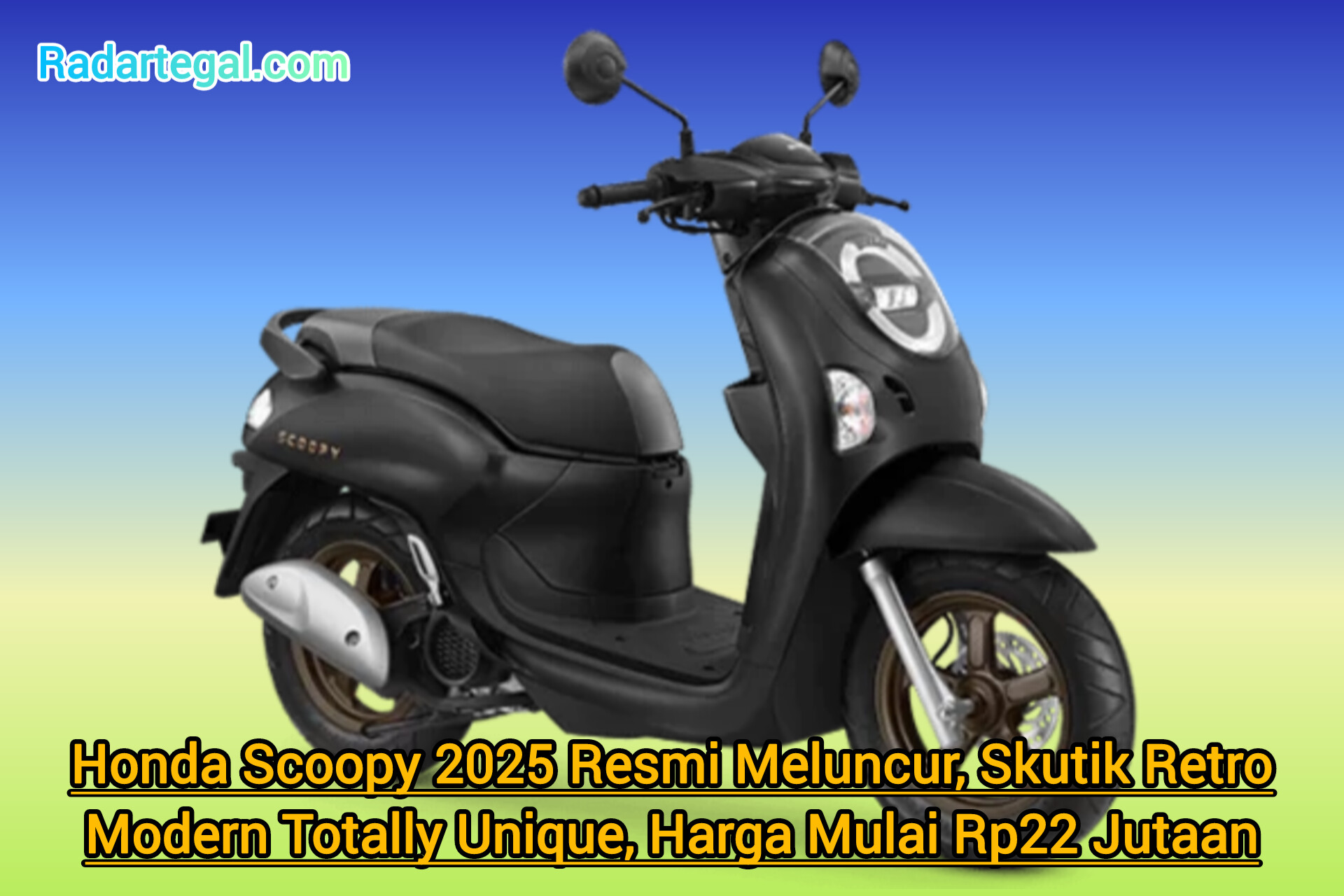 Honda Scoopy 2025 Resmi Meluncur, Skutik Retro Modern Totally Unique, Harga Mulai Rp22 Jutaan