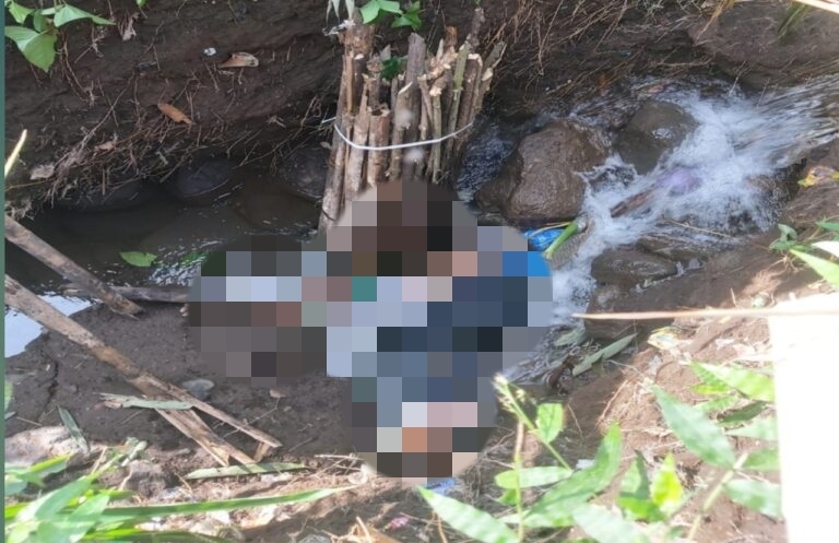 Geger Mayat Pria di Pemalang Ditemukan di Parit Tuk Tikus