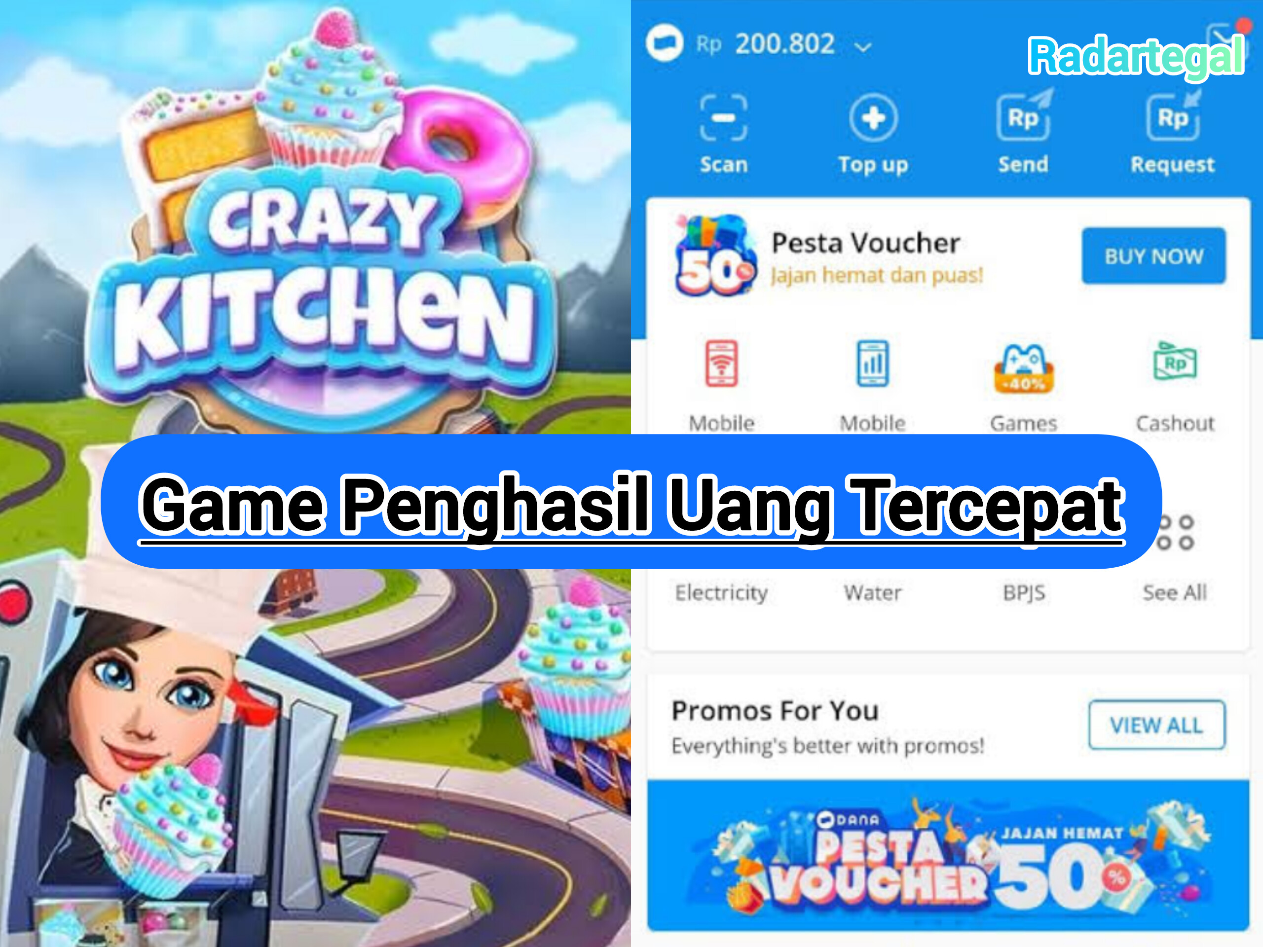 Jajan Tiap Hari Cuma Modal Main Game Penghasil Uang, Dapat Saldo DANA Rp50 Ribu!