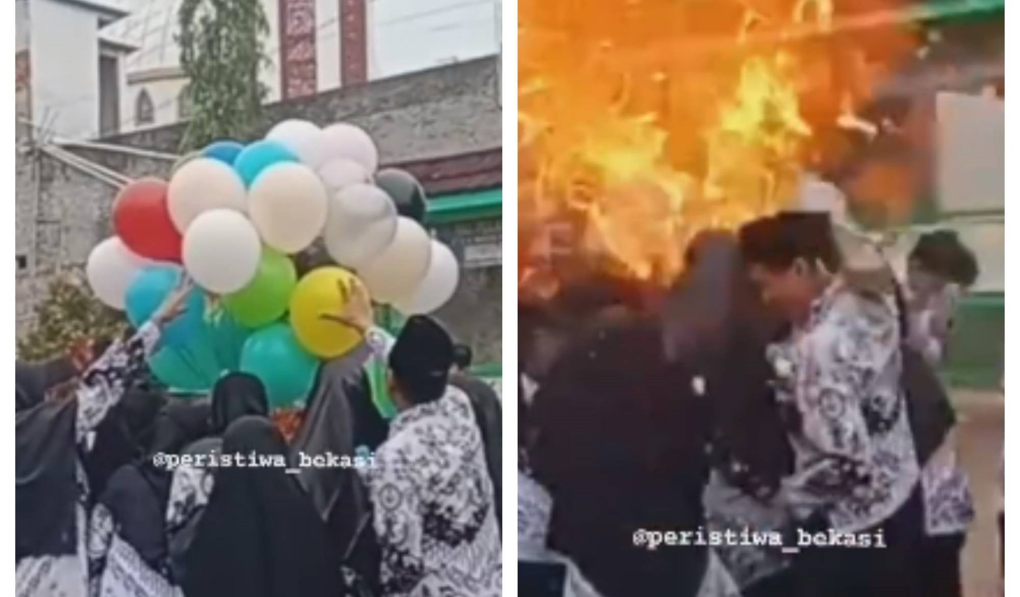Balon Gas Meledak di Bekasi saat Hari Guru Nasional, Korban Langsung Dilarikan ke Puskesmas 