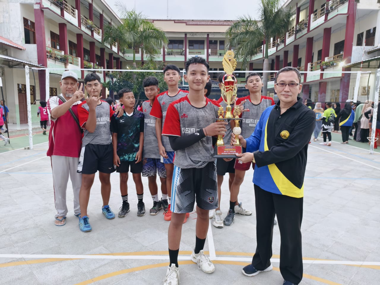 Cari Bibit Unggul, SMK BPD Kabupaten Tegal Gelar Turnamen Bola Voli Tingkat SMP dan MTs   