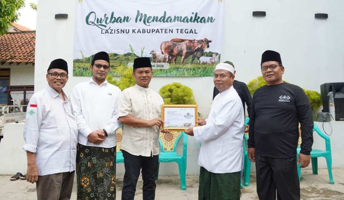 Bupati Tegal Acungi Jempol Pengelolaan Hewan Kurban Lazisnu