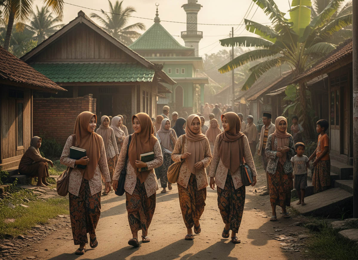 PPS di Desa Slarang Kidul Tegal, 21 Santriwati Pekalongan Asah Kemampuan