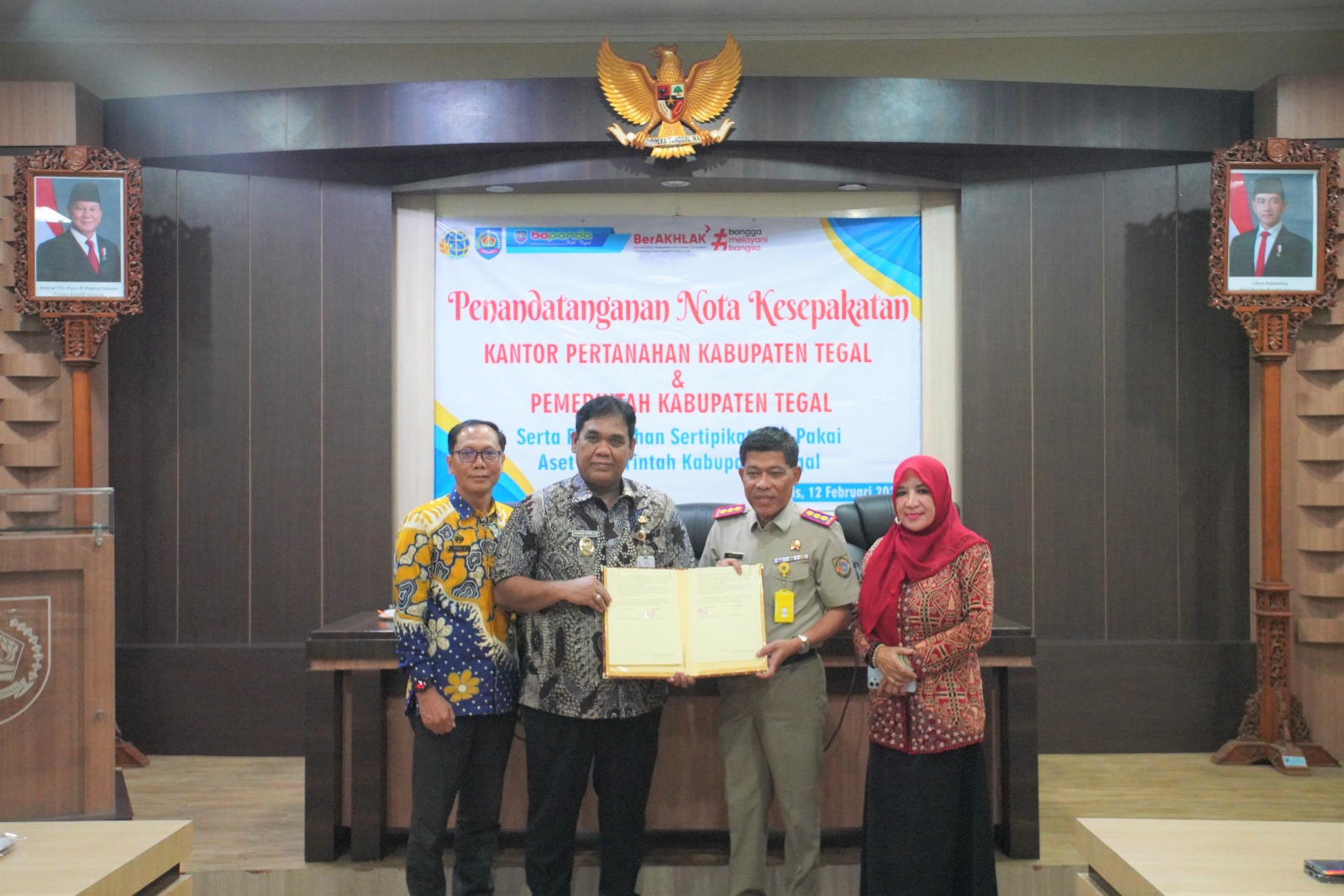 Pemkab Tegal MoU dengan Kantor Pertanahan Soal Kepastian Hukum Aset Daerah