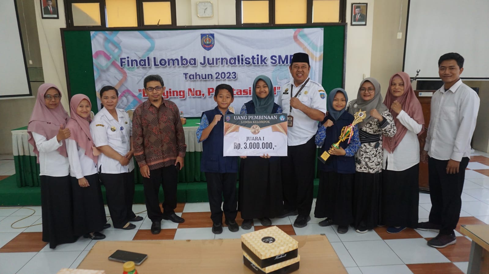 Kereen! SMPN 1 Balapulang Juara 1 Lomba Jurnalistik Disdikbud Kabupaten Tegal 