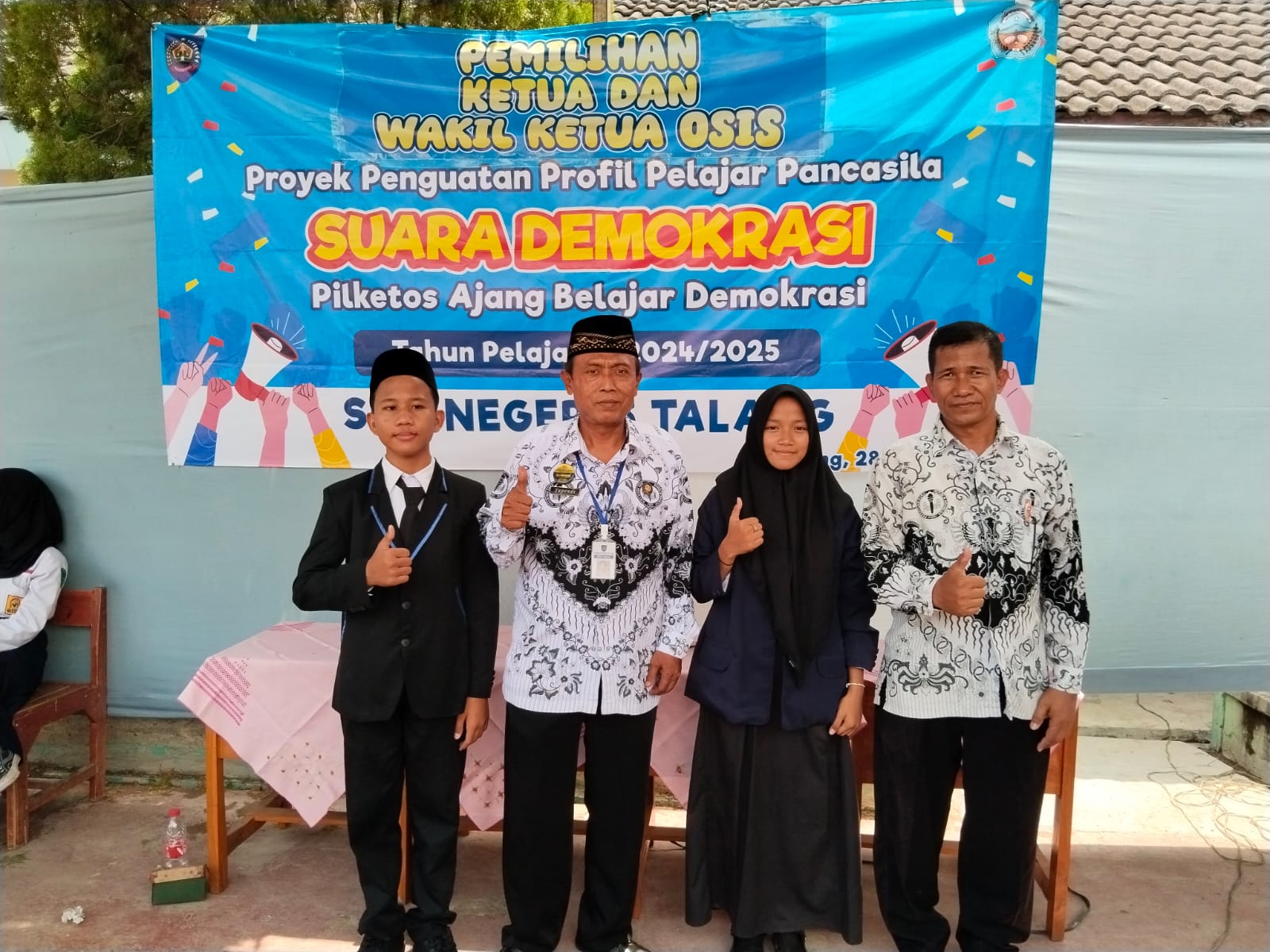 Lewat Pilketos, Siswa SMPN 3 Talang Kabupaten Tegal Belajar Demokrasi  