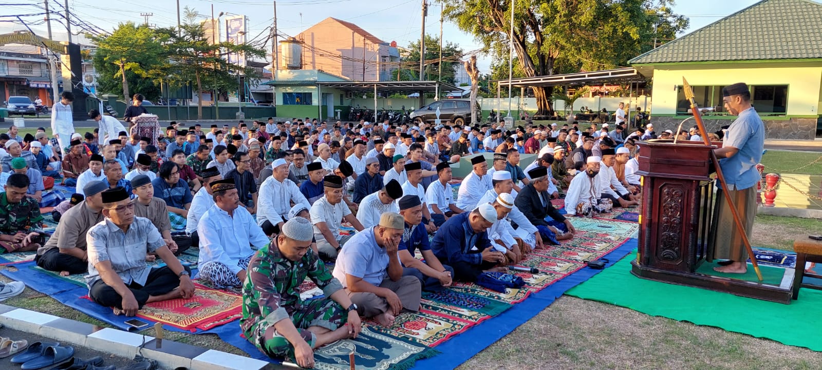 Dandim Tegal Ajak Masyarakat Muslim Salat Idul Adha di Markas, Begini Pesannya