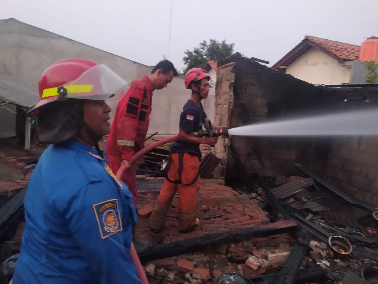 Lupa Matikan Kompor, Rumah Warga Jatinegara Tegal Ludes Terbakar, Kerugian Capai Rp120 Juta
