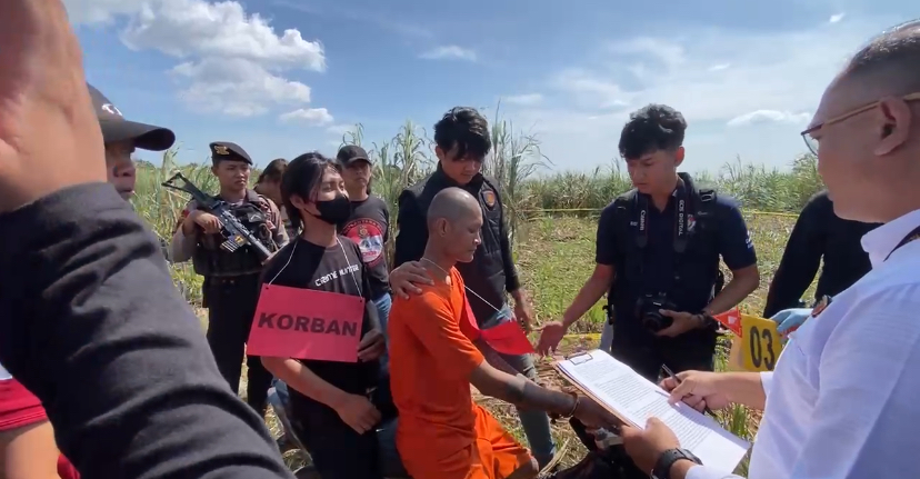 Pembunuhan Janda Anak Satu di Brebes Direkonstruksi