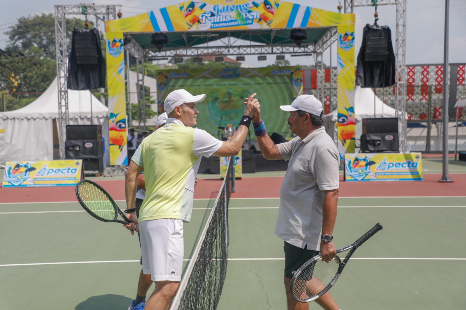 Hadir di Specta Jateng Open Tennis Tournament 2024, Nana Sudjana Menang Lawan Ben Kasyafani 