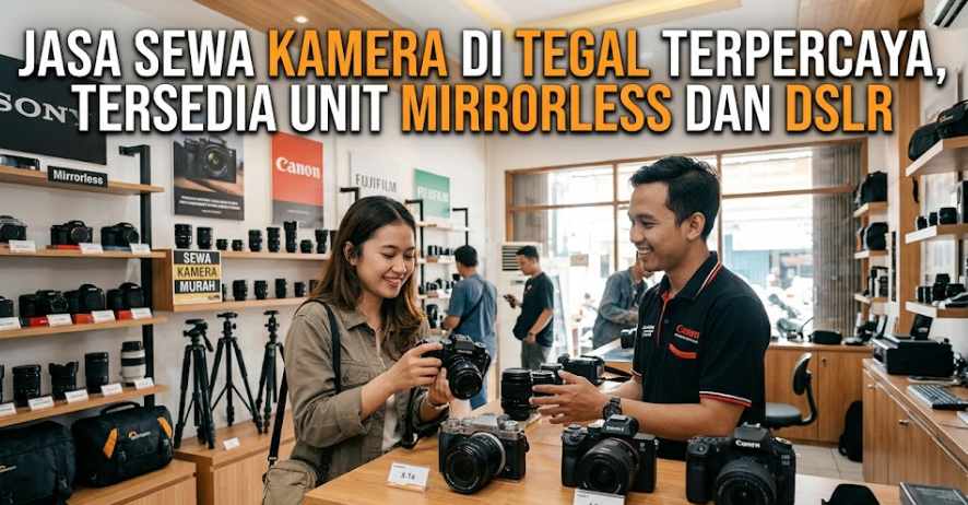 Jasa Sewa Kamera di Tegal Terpercaya, Tersedia Unit Mirrorless dan DSLR