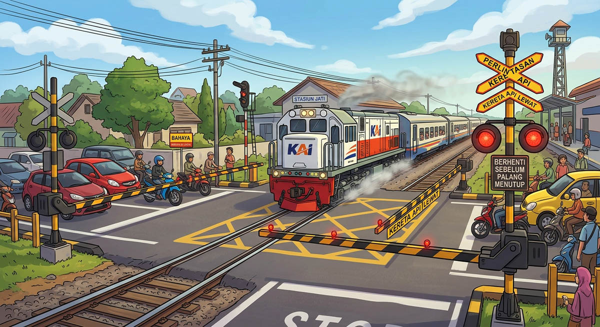 6 Perlintasan Kereta di Tegal Segera Dipasangi Palang Otomatis PT KAI