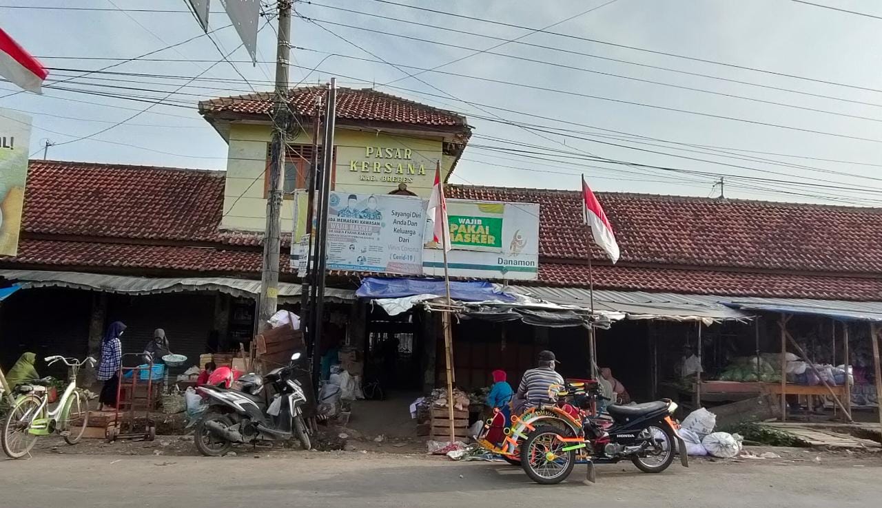 Direnovasi, 173 Pedagang Pasar Kersana Brebes Dipindahkan