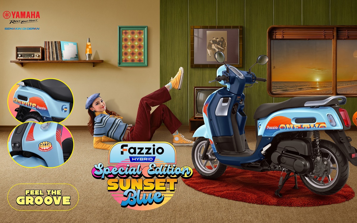 Edisi Terbatas! Segini Harga Yamaha Fazzio Sunset Blue di Jateng