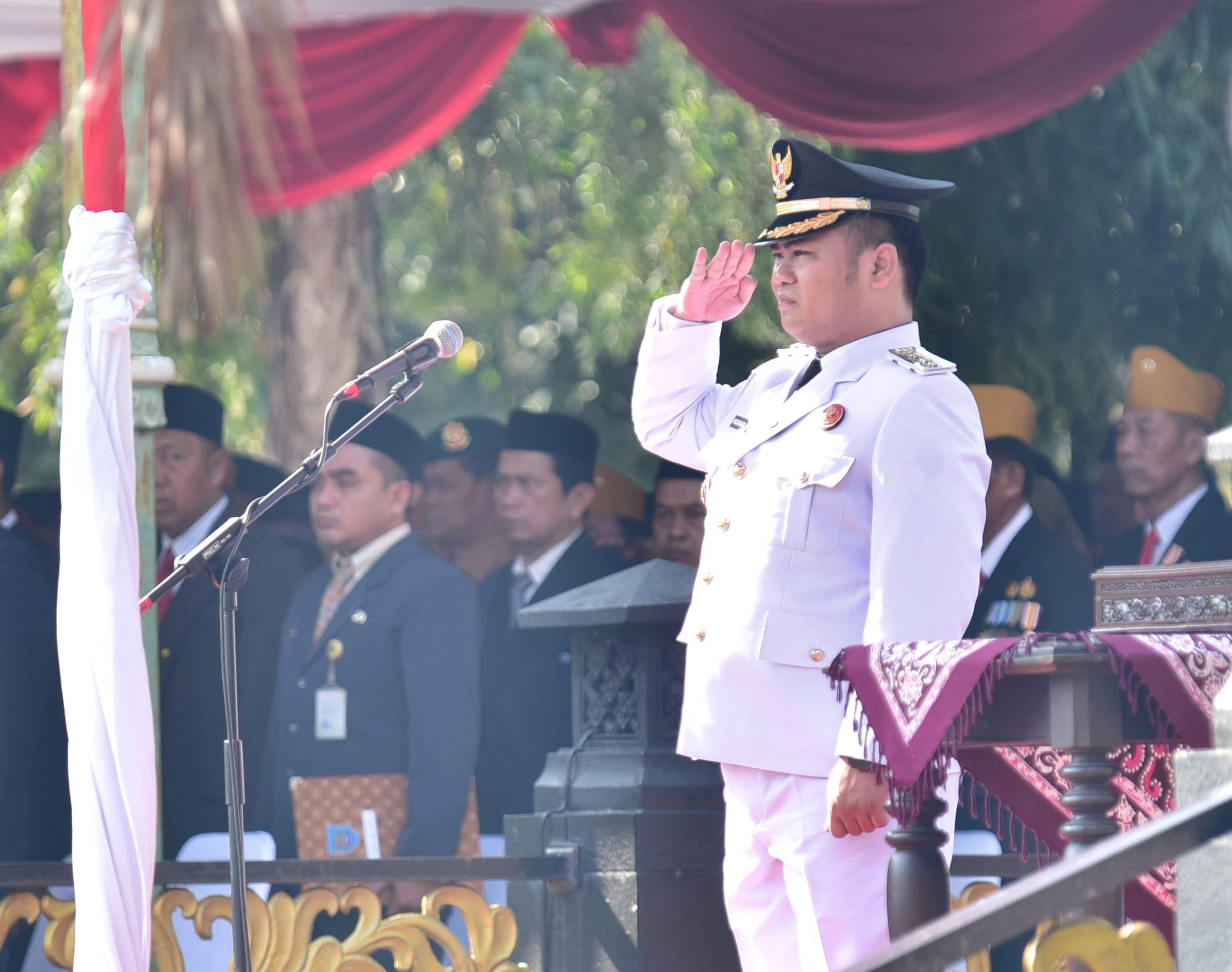 Upacara Peringatan HUT ke-80 RI di Kabupaten Tegal, Bupati Refleksi Jasa Pahlawan
