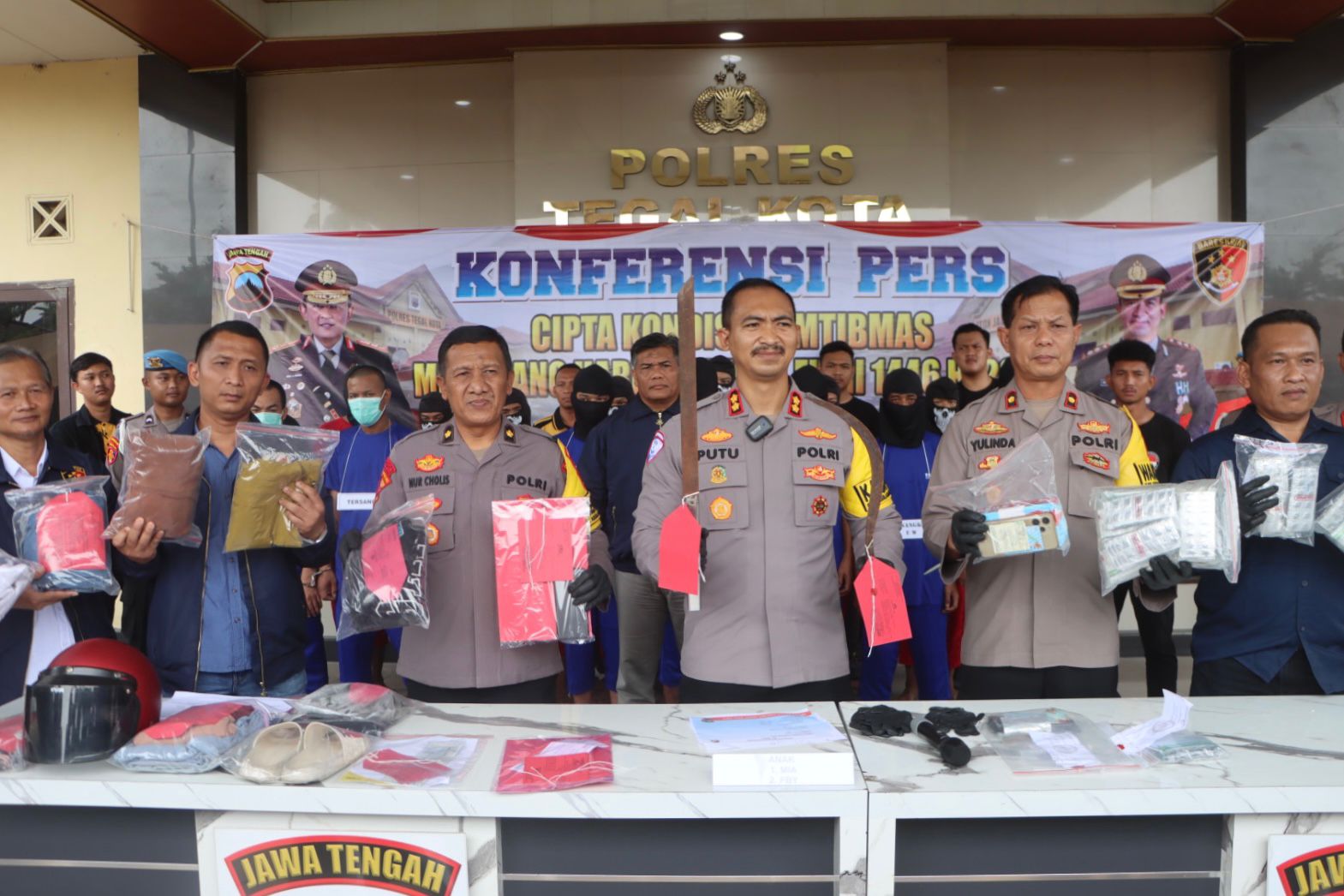 Sebulan, 18 Pelaku Penyalangunaan Narkoba di Tegal Diamankan Polisi