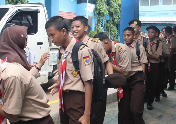 Pramuka Calon Penegak Bantara Pangkalan SMK YPT Kota Tegal Dilantik, Ini 10 Kwajibannya