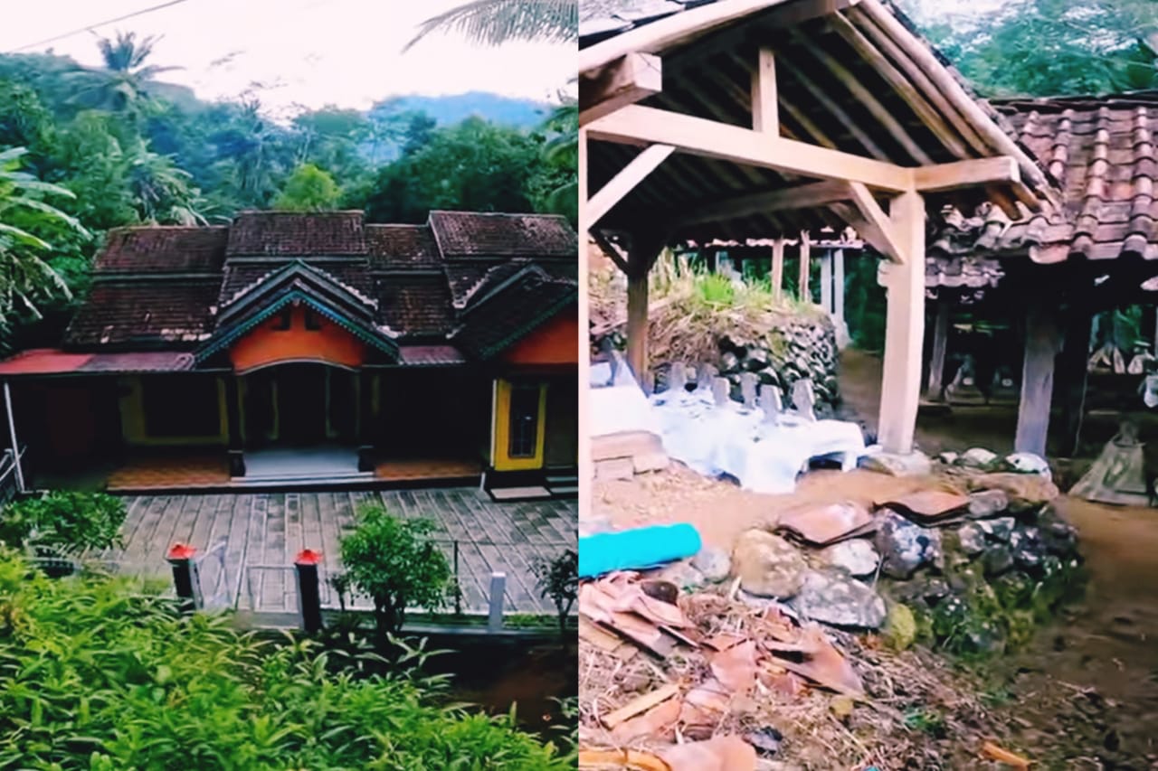 Bikin Merinding! Rumah Keluarga ini Berada di Tengah Hutan, Sebelahan dengan Makam Jawa Kuno