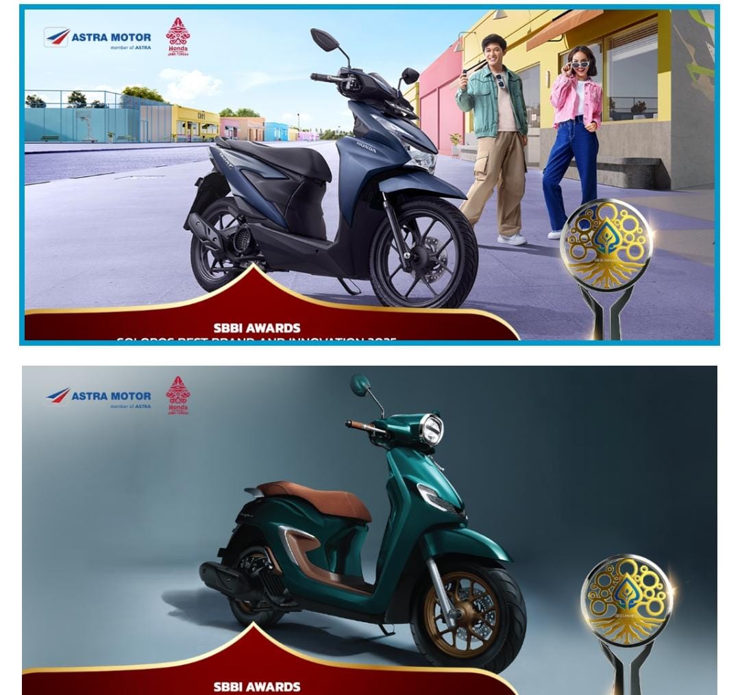 Honda BeAT Raih Best Brand Motor Matic di SBBI Award 2025, Stylo Sandang Predikat Classy
