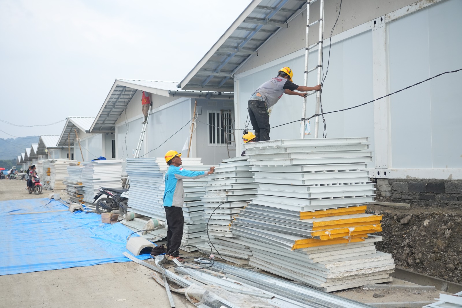 Target Selesai April 2026, Huntara Padasari Tegal Dikebut: 103 Unit Mulai Dihuni  