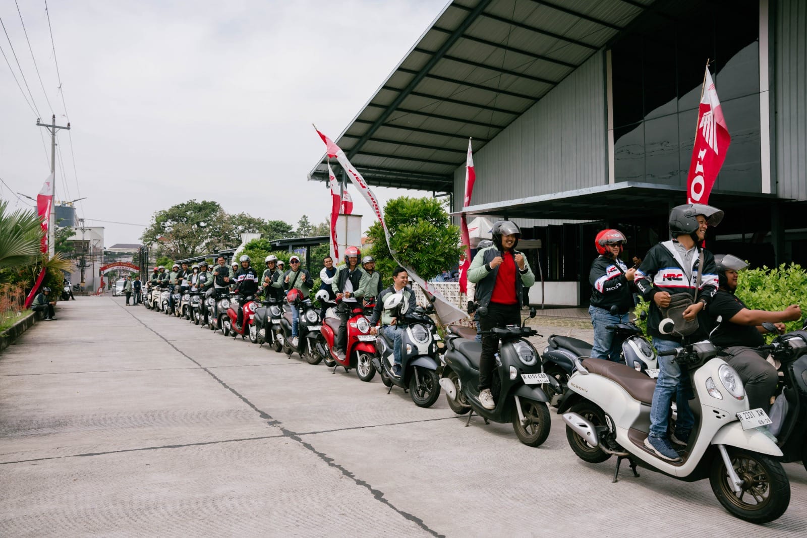 1.100 Biker Ikut Touring Serentak, Honda Scoopy dan Stylo Bersatu di Jateng