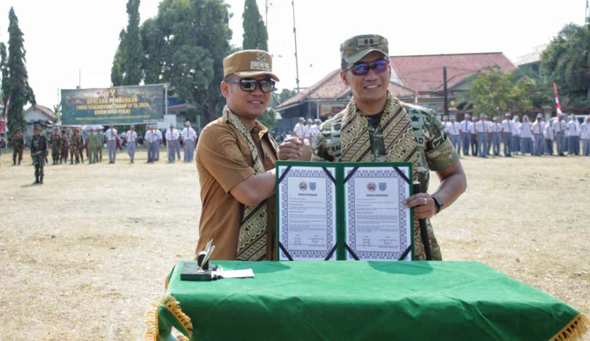 Dikucur Rp562,6 Juta, Bupati Tegal Buka TMMD 2026 di Desa Kemantran 