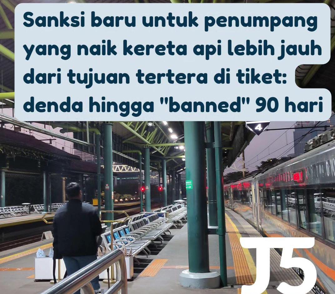 Berlaku Mulai 3 Agustus Besok, Penumpang yang Turun Melebihi Stasiun Tujuan Terancam Sanksi Ini 