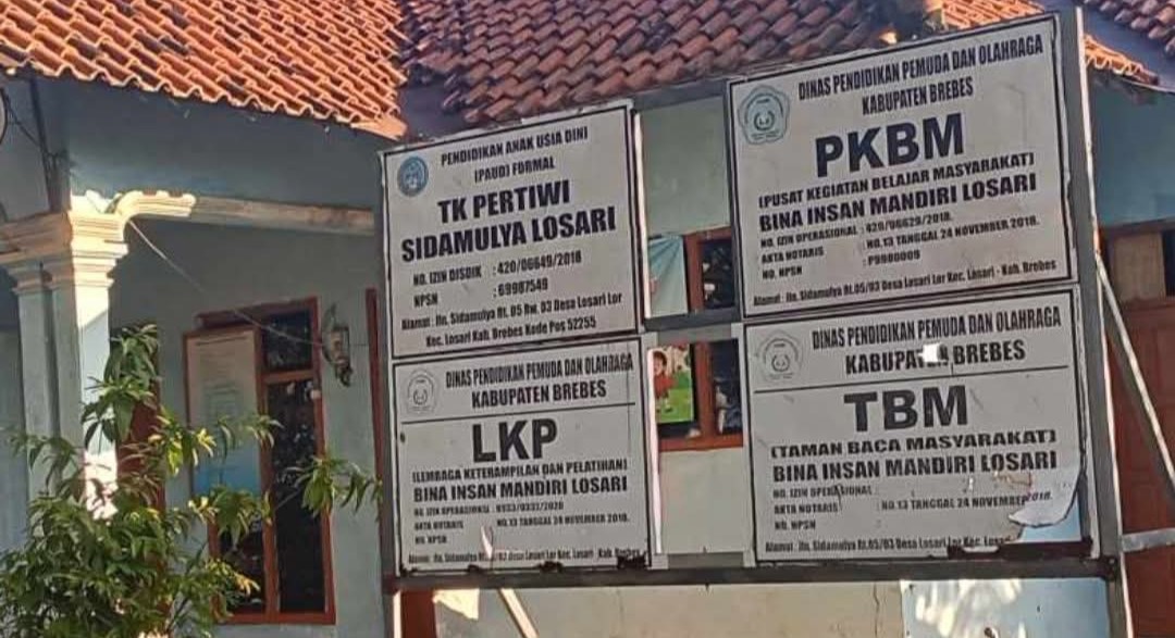 PKBM di Losari Brebes Dibobol Maling, Kipas Angin Hingga Mesin Pompa Air Raib